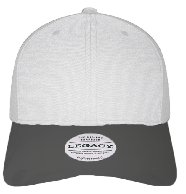 Grey / White / Flat Embroidery