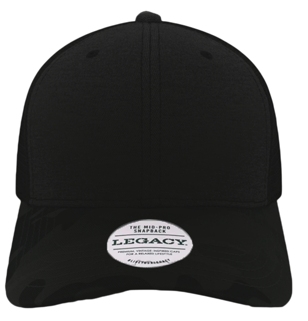 Black / Flat Embroidery