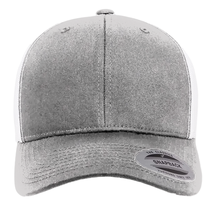 Grey / White / Flat Embroidery