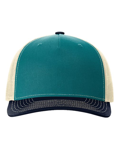 Blue/Teal/Birch / Flat Embroidery