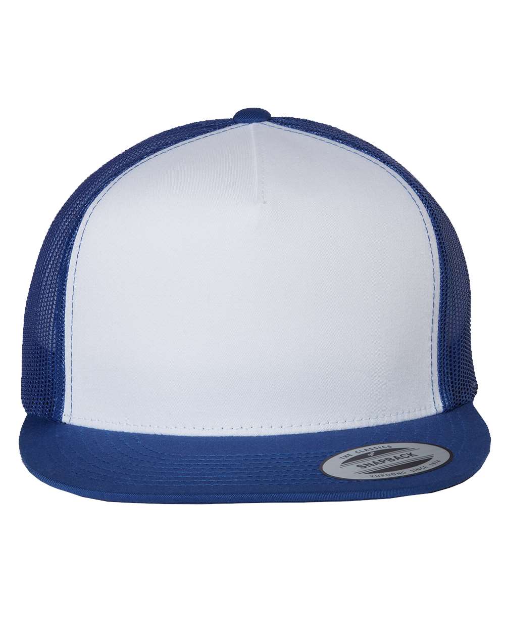 White/Royal / Flat Embroidery
