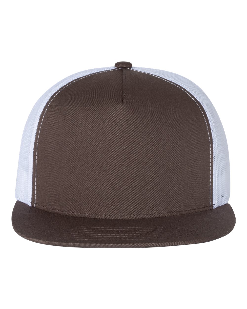 Brown/White / Flat Embroidery