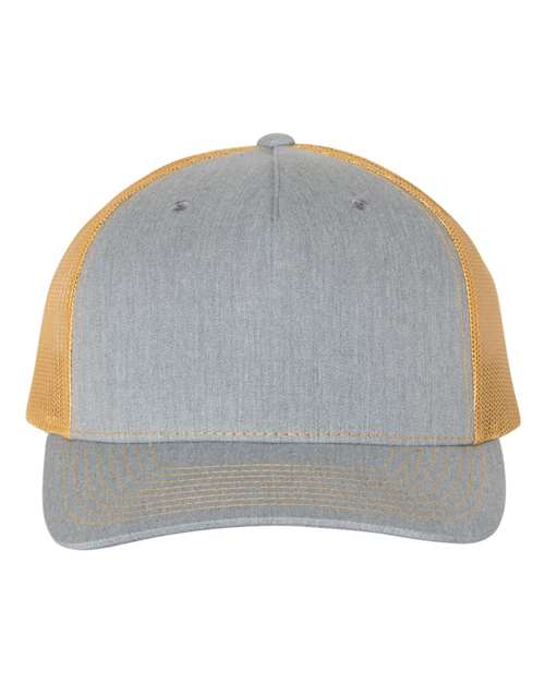 Heather Grey/Amber / Flat Embroidery