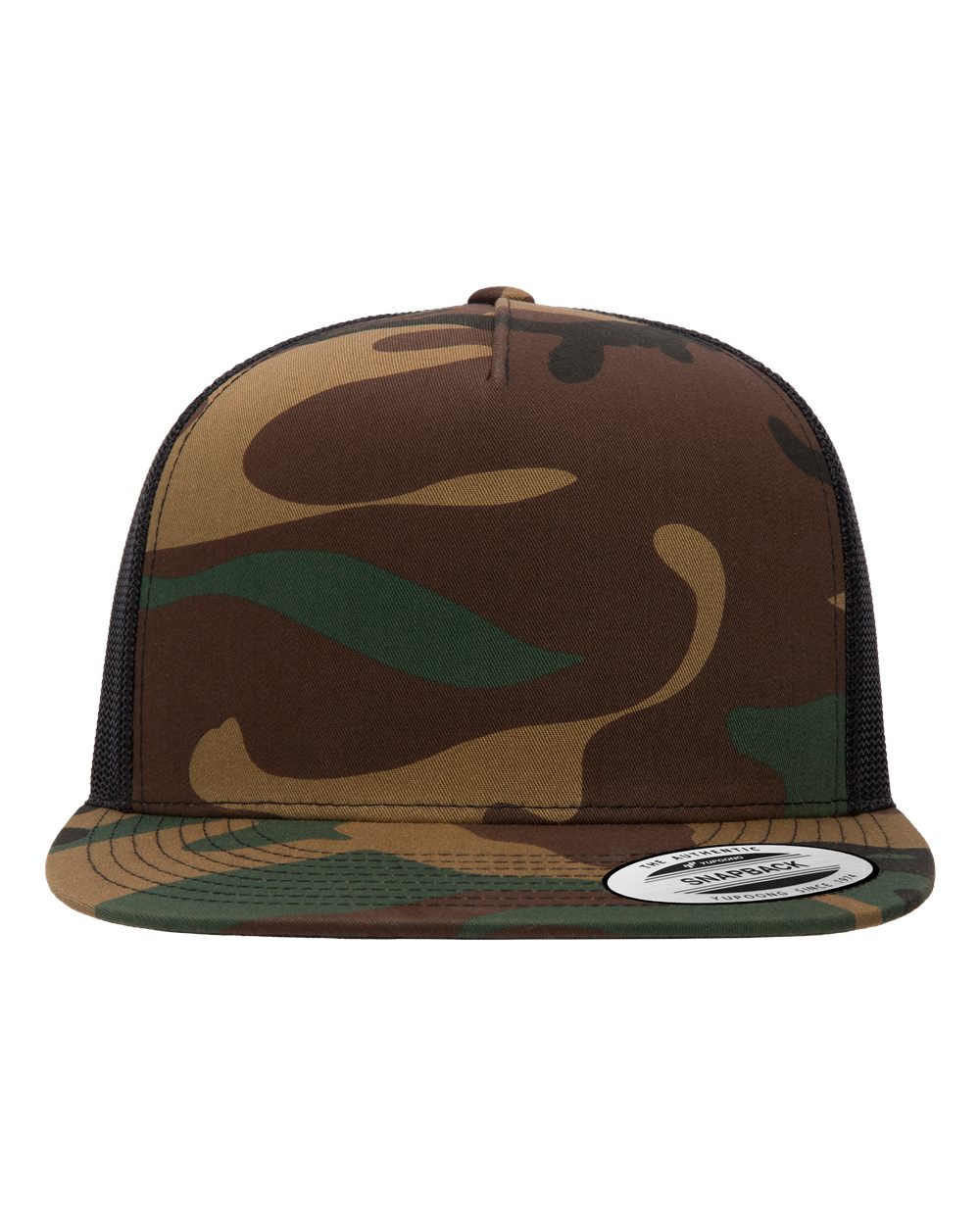 Green Camo/Black / Flat Embroidery