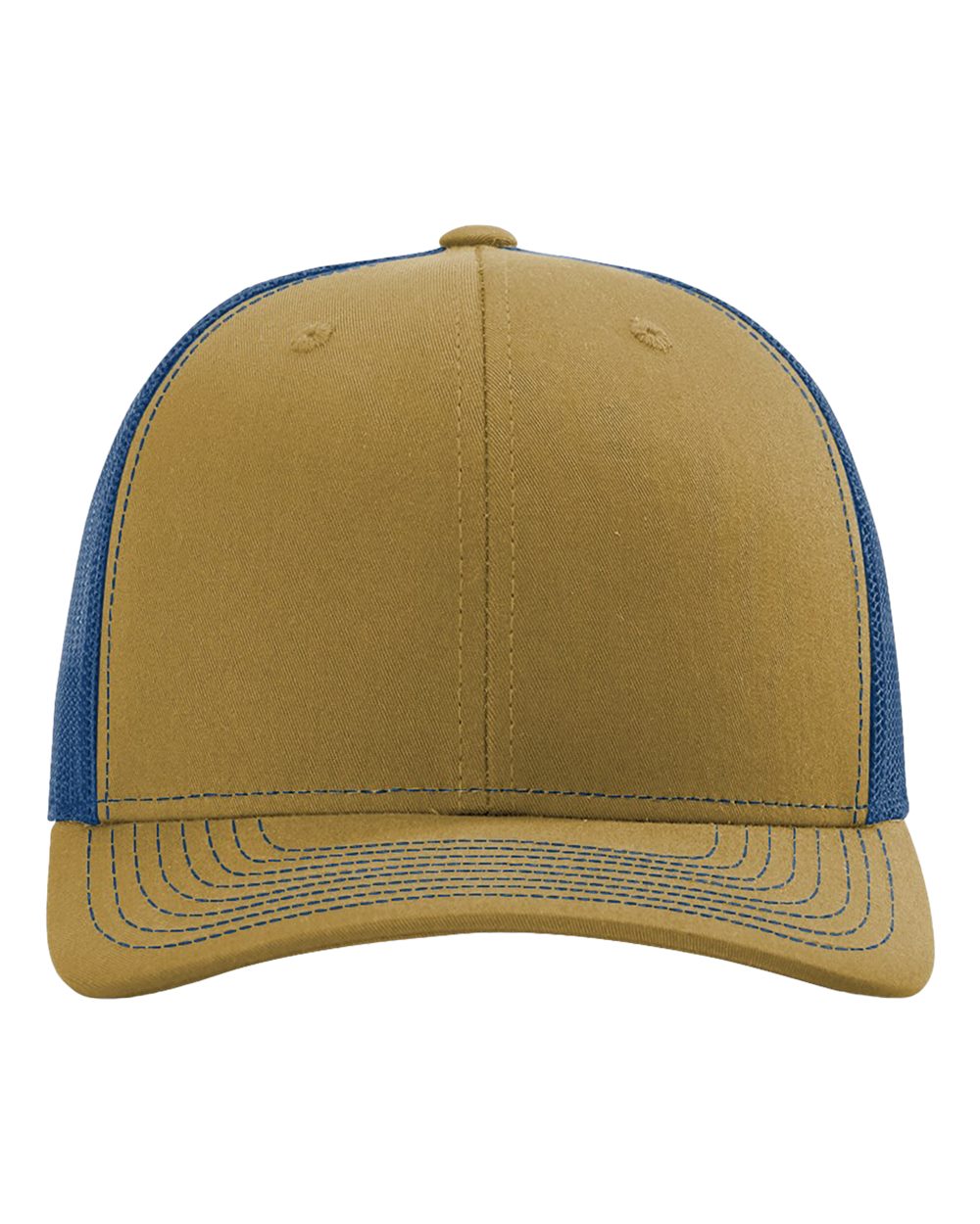 Biscuit/ True Blue / Flat Embroidery