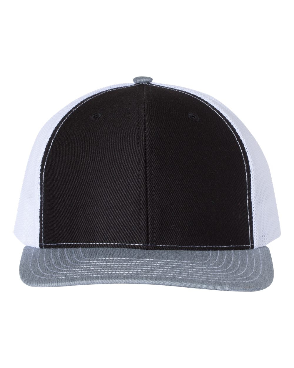 Black/ White/ Heather Grey / Flat Embroidery