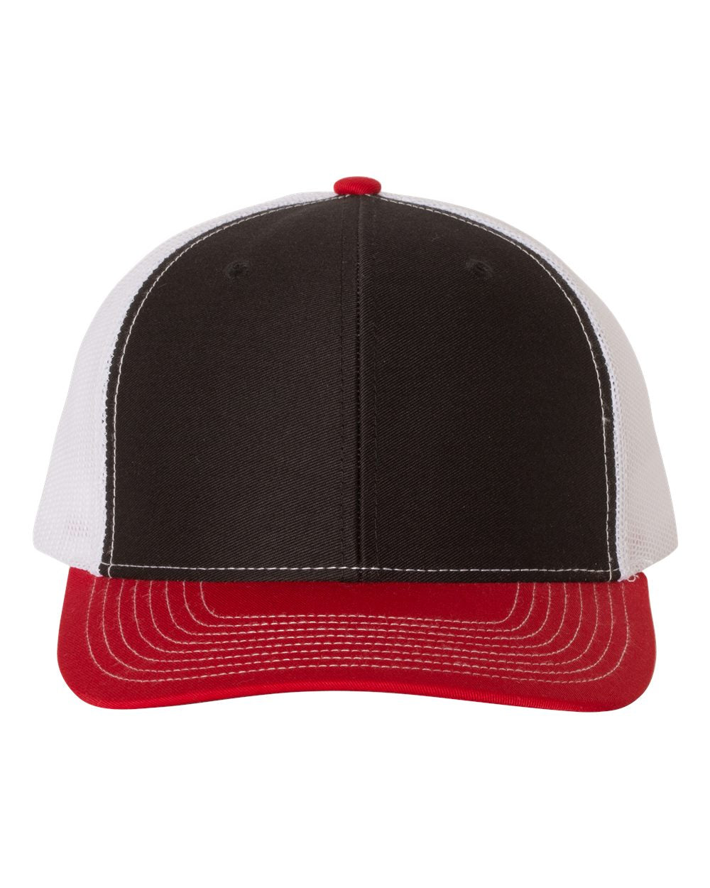 Black/ White/ Red / Flat Embroidery